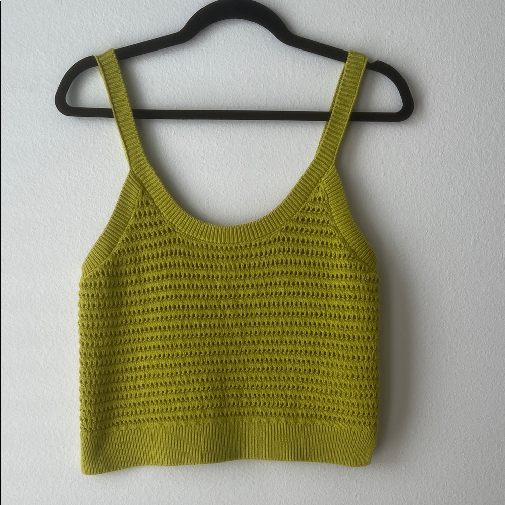 Abercrombie & Fitch Lime Green Knit Tank Top